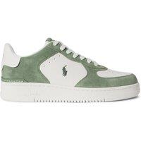Polo Ralph Lauren Mens Masters Court Leather Nubuck Cushioned Trainers - White