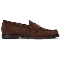 Polo Ralph Lauren Alston Suede Penny Loafers - Dark Brown