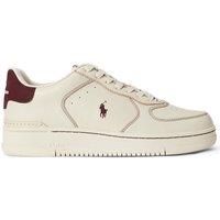 Polo Ralph Lauren Mens Masters Court Leather Cushioned Trainers - Off White