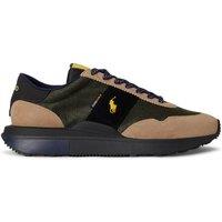 Polo Ralph Lauren Mens Train 89 Lace-Up Rubber Sole Trainers - Khaki