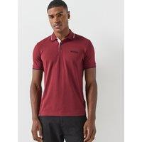 Boss Mens Golf Paddy Pro Stretch Cotton Blend Polo Shirt - Pink