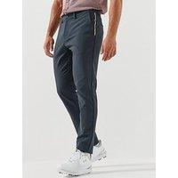 Boss Mens Smooth Woven Tapered Golf Trousers - Blue
