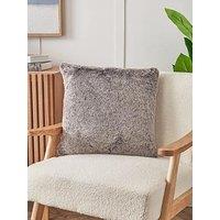 The Very Collection Luxury Nordic Faux Fur Cushion - Grey