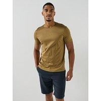 Boss Mens Golf Ps Icons70 Grx Short Sleeve T-Shirt - Brown