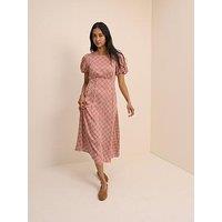 Nobodys Child Quinn Midi Dress - Red