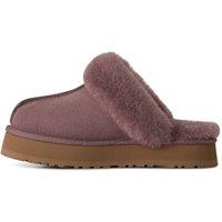 Ugg Womens Suede Sheepskin-Lined Platform Mule Slippers - Purple