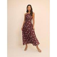 Nobodys Child Hartley Midaxi Dress - Brown