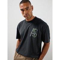 Allsaints Linx Graphic T-Shirt - Black