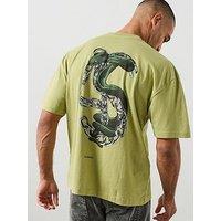 Allsaints Linx Graphic T-Shirt - Green