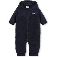 Boss Newborn Baby Boys Fleece All In One - Navy