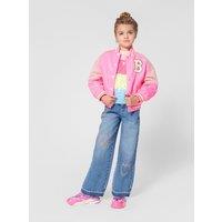 Billieblush Girls Sequin Stripe Colour Block Jumper