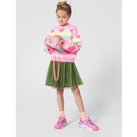 Billieblush Girls Jacquard Heart Zigzag Stripe Jumper