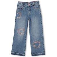 Billieblush Girls Multicoloured Stud Straight Jeans - Blue