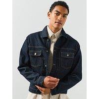 Allsaints Union Tigres Denim Jacket - Blue