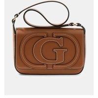 Guess Ruby Flap Shoulder Bag - Brown