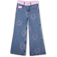 Billieblush Girls Wide Fit Flared Adjustable Waistband Jeans - Blue