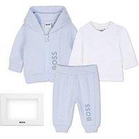Boss Newborn Baby Boys 3 Piece Gift Box Set - Light Blue