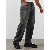 Allsaints Mullen Loose Fit Jeans - Black
