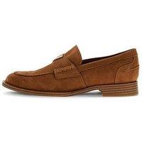 Guess Beliso Leather Loafer - Brown