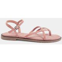 Long Tall Sally Skinny Strap Loop Sandal - Pink