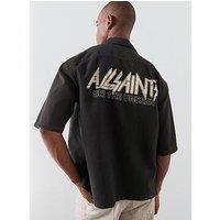 Allsaints Synth Short Sleeve Shirt - Black
