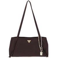 Guess Devon Shoulder Satchel Handbag - Brown