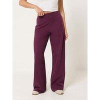 Pixiegirl Petite Wide Leg Elasticated Trousers - Red