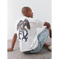 Allsaints Raptour Oversized Graphic T-Shirt - Optic White