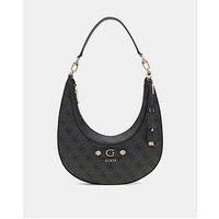 Guess Lindsey Hobo Bag - Dark Grey
