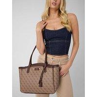 Guess Lindsey Tote Bag - Brown Multi