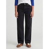 Jjxx Girl Girls Seville Mr5004 Loose Fit Jeans - Black
