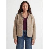 Jjxx Girl Girls Vera Teddy Fleece Jacket - Beige
