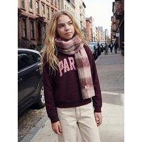 Jjxx Girl Girls Tatum Paris Sweat - Dark Red
