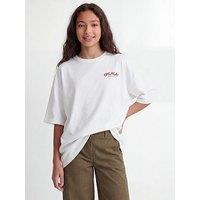 Jjxx Girl Girls Millow Ohlala Back Print Tshirt - White