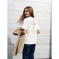 Jjxx Girl Girls Millow Al Dente Back Print Tshirt - White