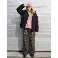 Jjxx Girl Girls Ribbed Turn-Up Branded Beanie Hat - Pink