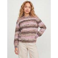 Jjxx Girl Girls Simone Space Dye Knitted Jumper