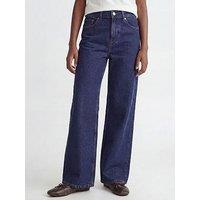 Jjxx Girl Girls Tokyo Mt6001 Wide Leg Jeans - Dark Blue