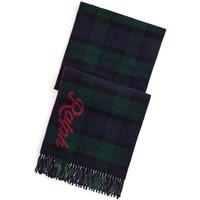 Polo Ralph Lauren Mens Check Wool Logo Scarf - Green