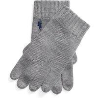 Polo Ralph Lauren Mens Soft Wool Ribbed Cuff Gloves - Grey