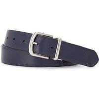 Polo Ralph Lauren Mens Reversible Leather Pebble Belt - Black