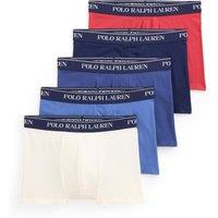 Polo Ralph Lauren Mens 5 Pack Stretch Cotton Trunks - Assorted