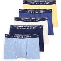 Polo Ralph Lauren Mens Classic 5 Pack Cotton Stretch Trunks - Assorted
