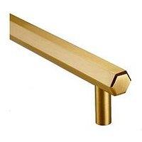 Pushka Home Brass Bar Handle - Gold - Hole Centre 224Mm - Hexagonal