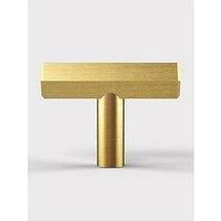 Pushka Home Brass T Bar - Gold