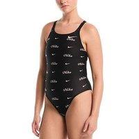 Nike Women'S Performance Fastback One Piece Swimsuit - Black