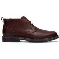 Clarks Aldwin Chukka Boot - Brown