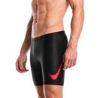 Nike Junior Boys Swim Performance Logo Graphic Jammer - Black