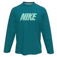 Nike Junior Boys Long Sleeve Hydroguard - Green