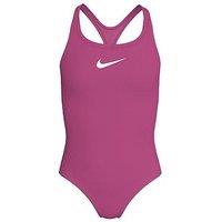 Nike Junior Girls Racerback One Piece Swimsuit - Pink